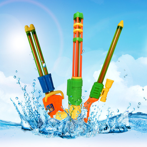 漂流戏水水枪加特林抽拉式吸水儿童沙滩玩具高压水抽水炮