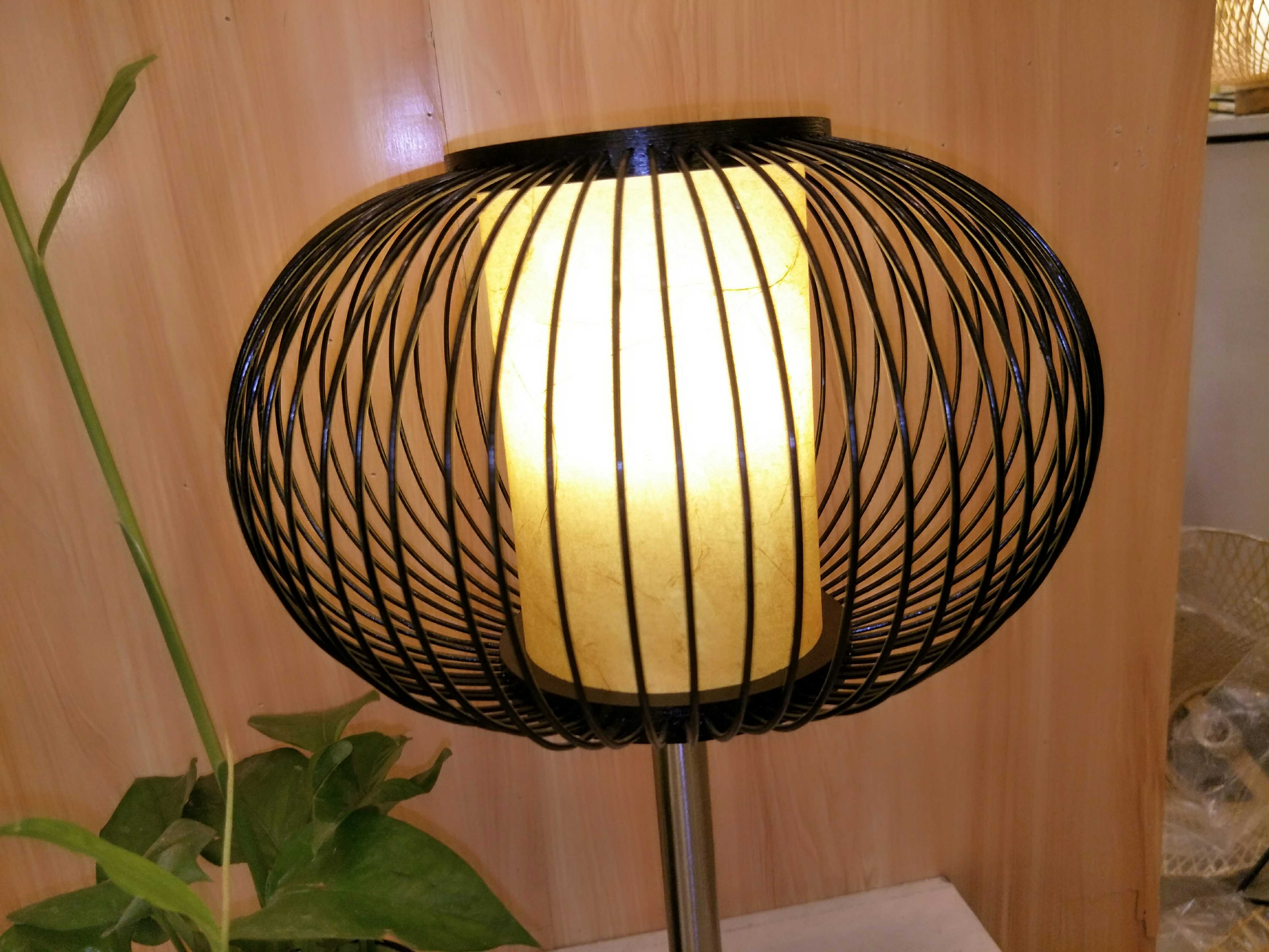 竹丝台灯中式风格酒店大厅家居装修 竹编灯饰